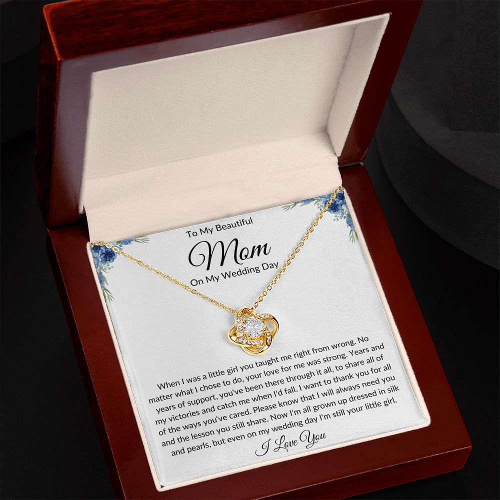 To My Beautiful Mom | Love Knot Necklace