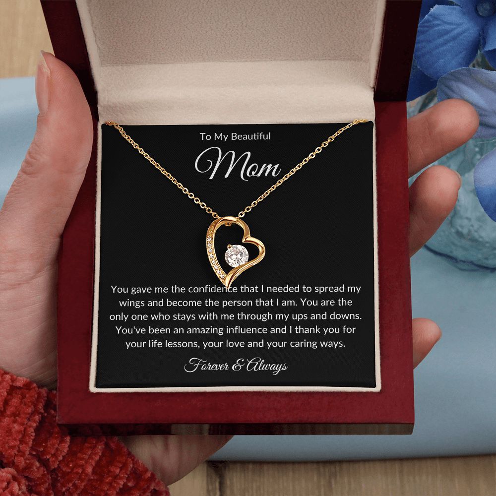 To My Beautiful Mom | Forever Love Necklace