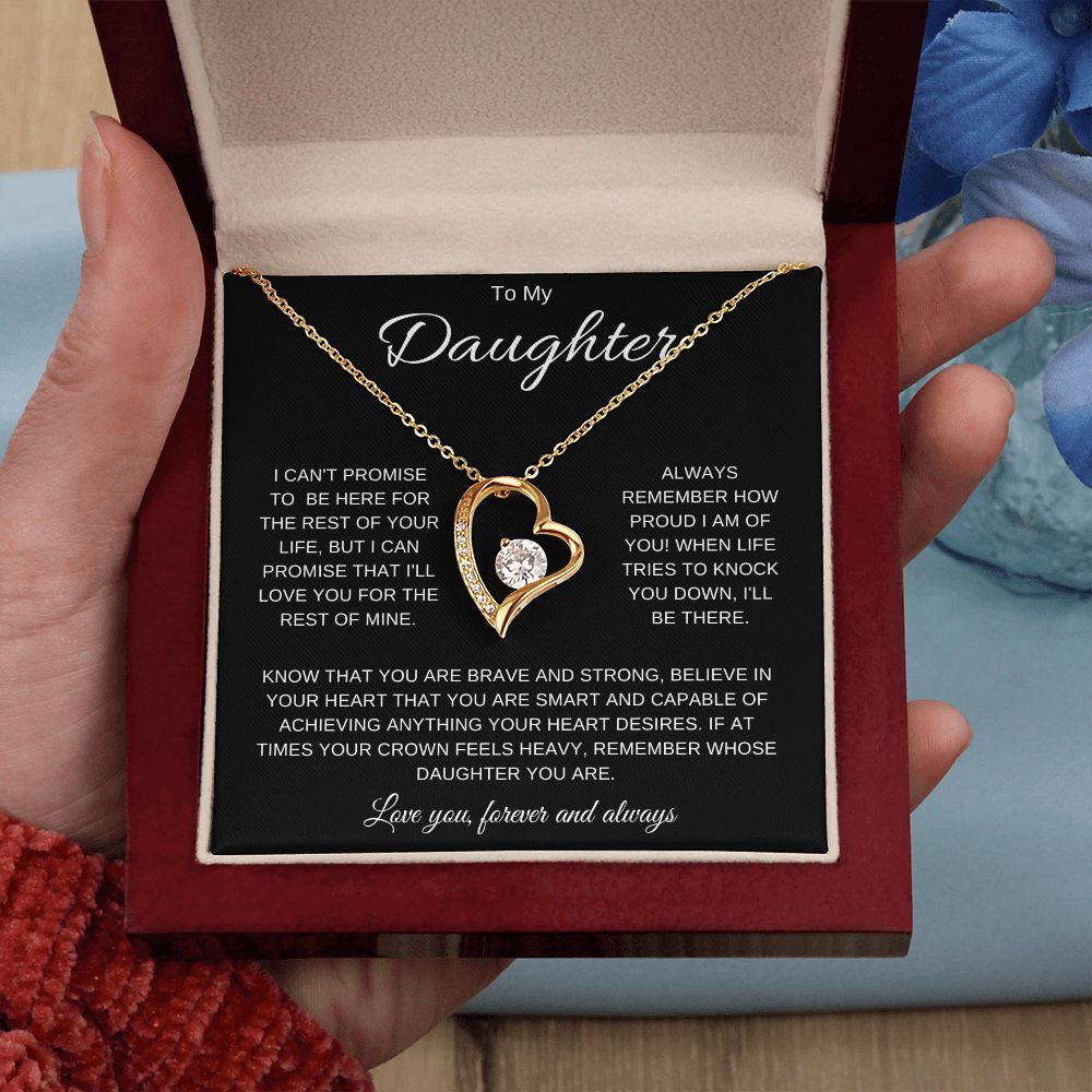 To My Daughter | Forever Love Heart Necklace