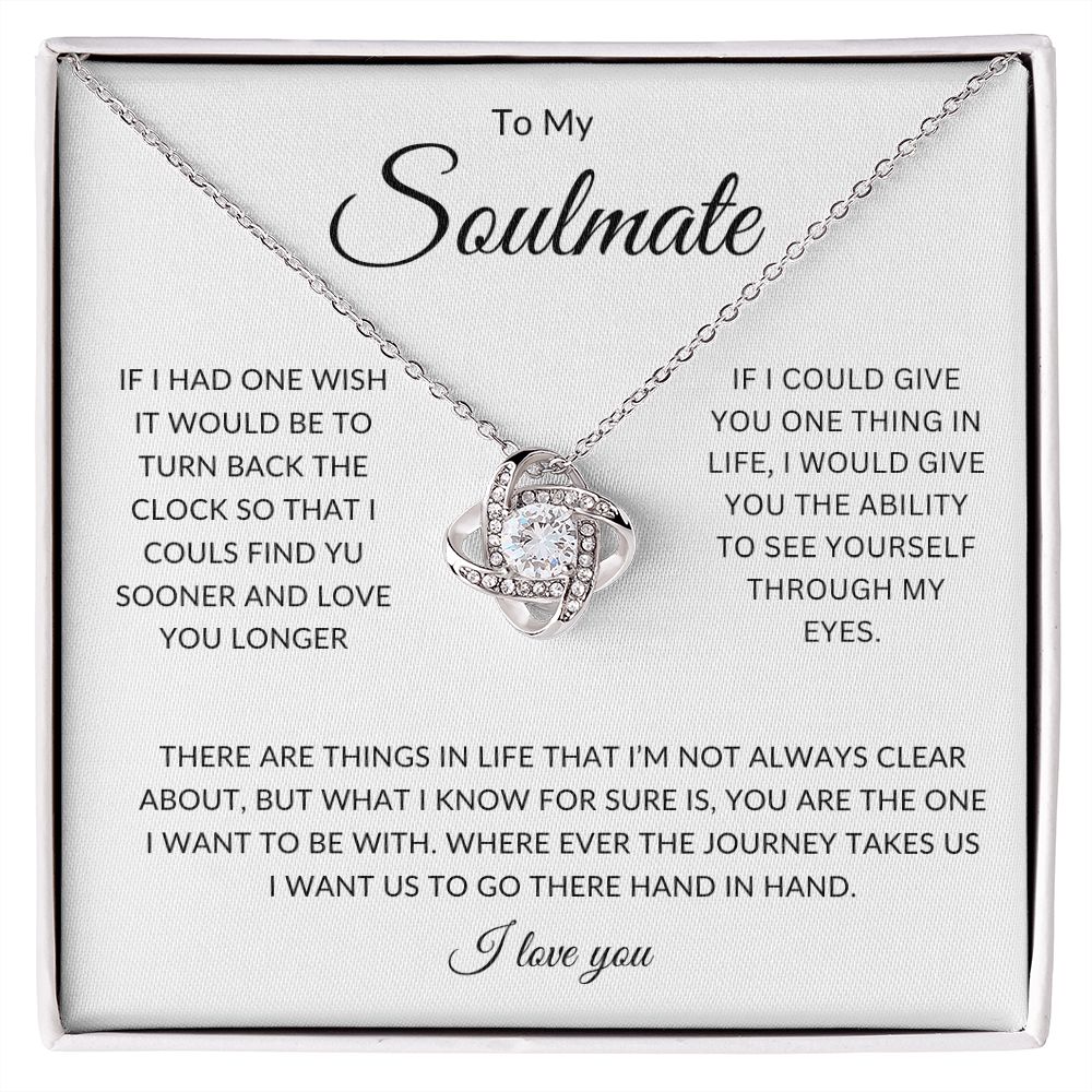 To My Soulmate | Love Knot Necklace