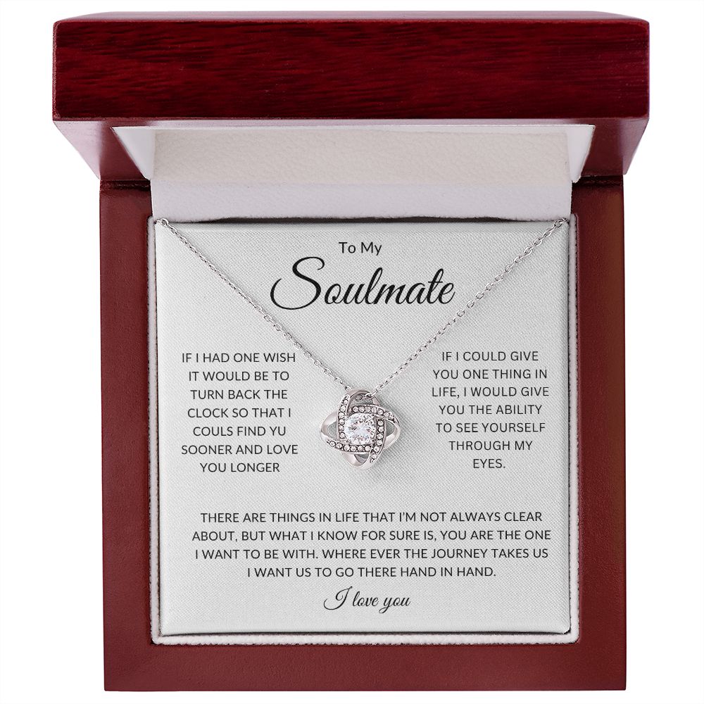 To My Soulmate | Love Knot Necklace