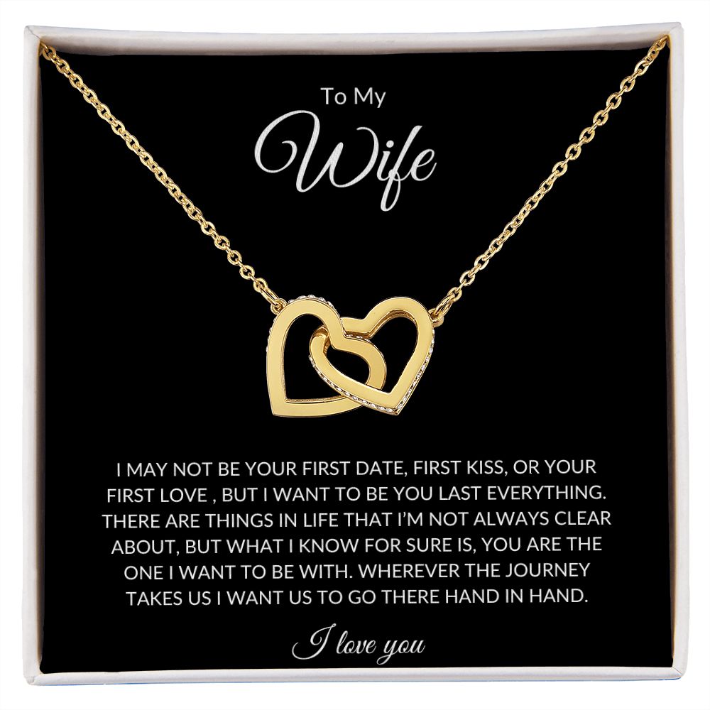 To My Wife | Interlocking Hearts Necklace