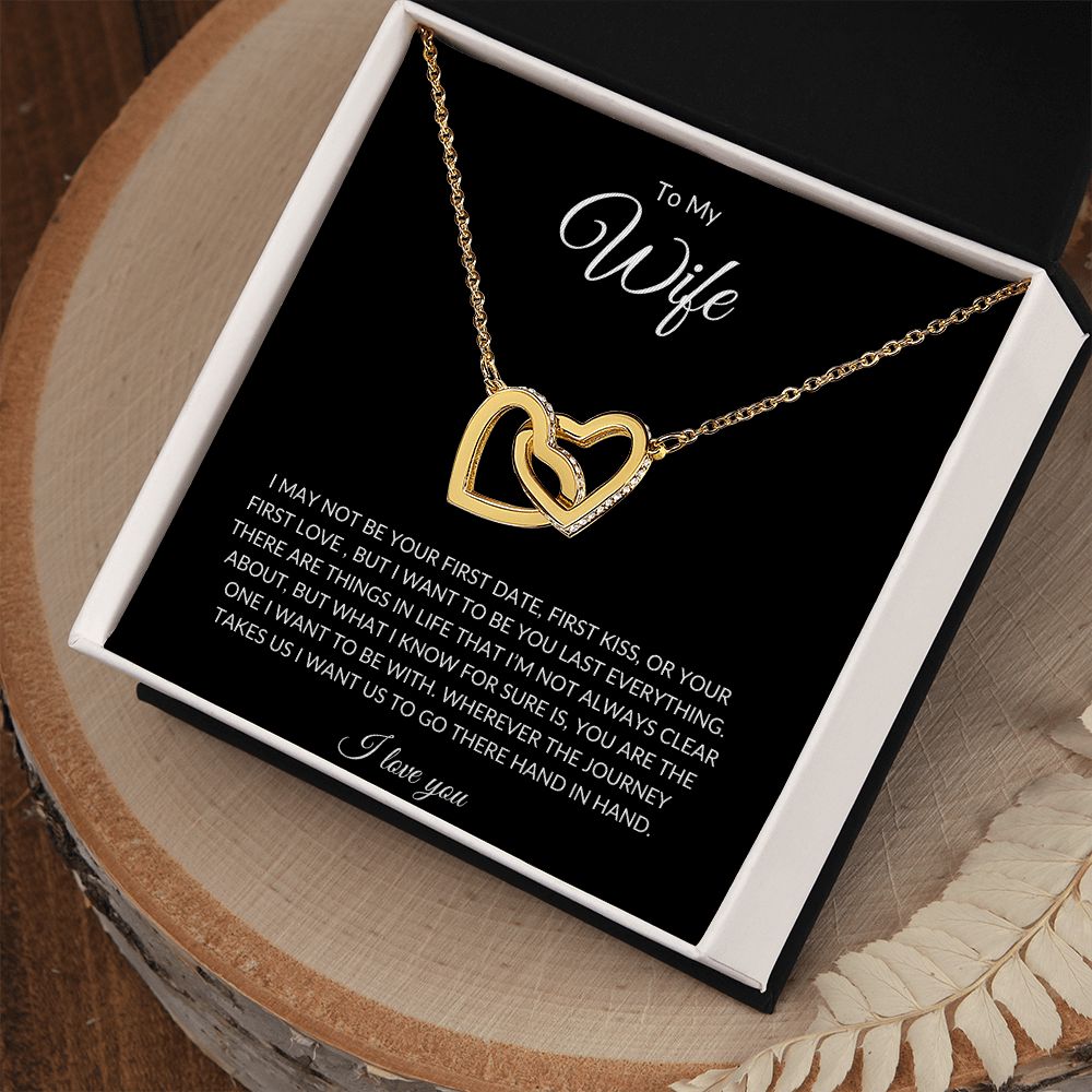 To My Wife | Interlocking Hearts Necklace