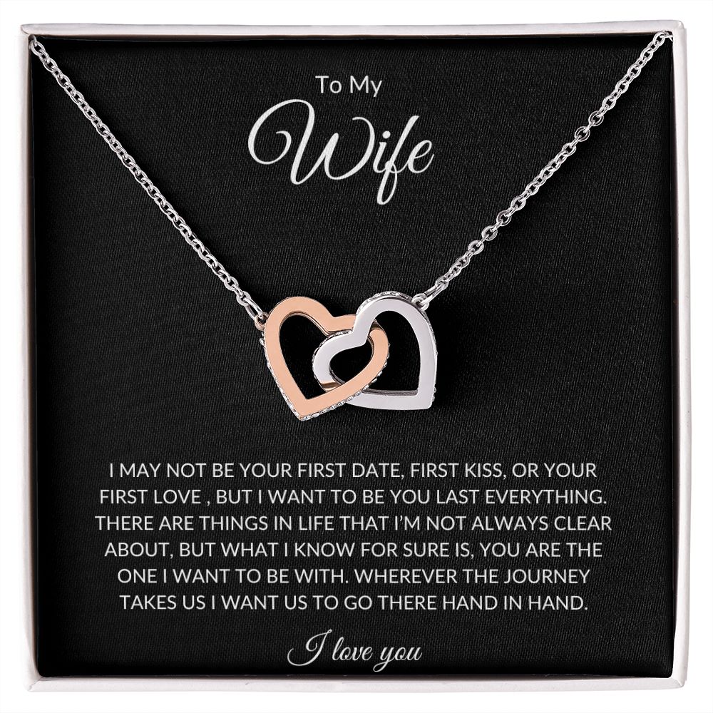 To My Wife | Interlocking Hearts Necklace