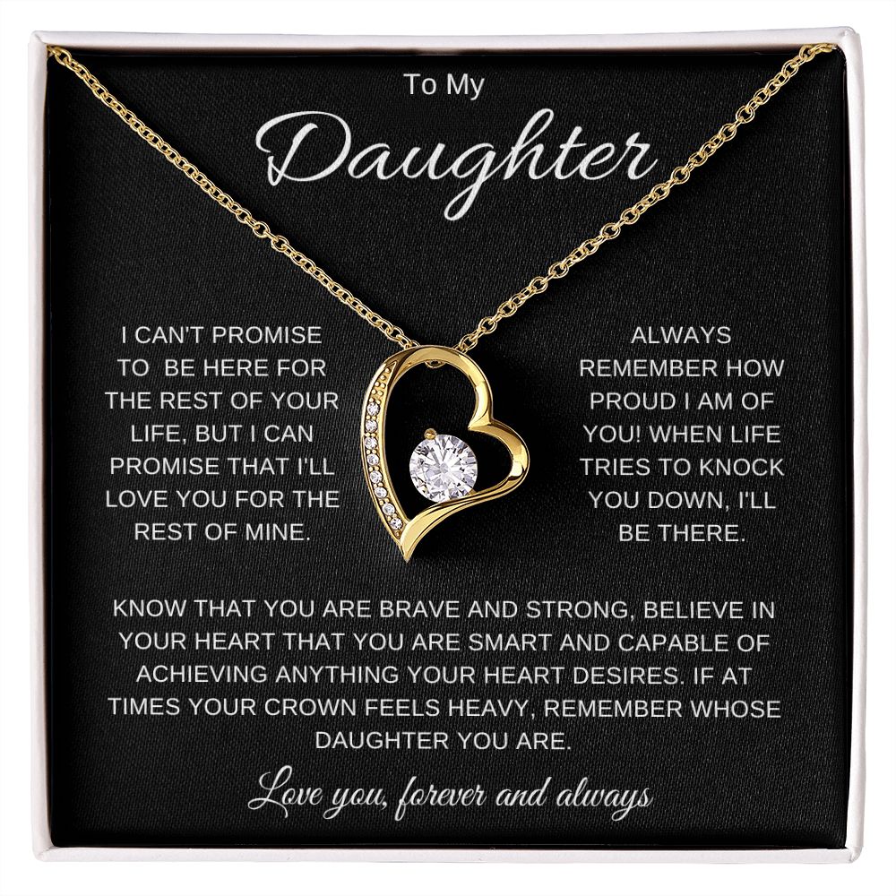To My Daughter | Forever Love Heart Necklace