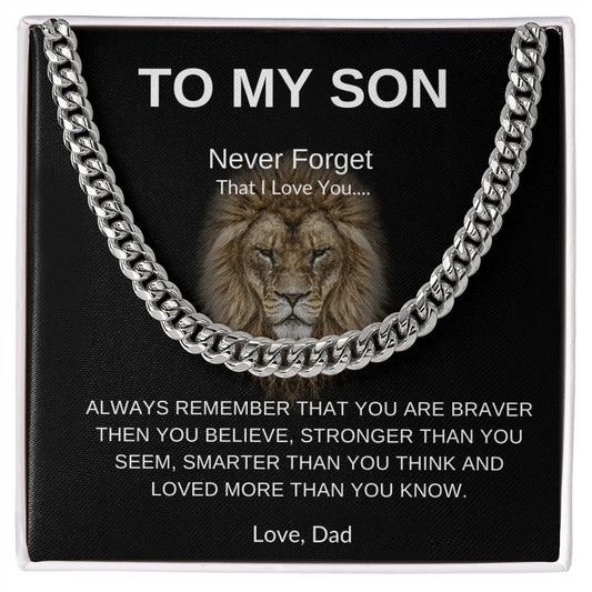 To My Son | Cuban Linked Chain