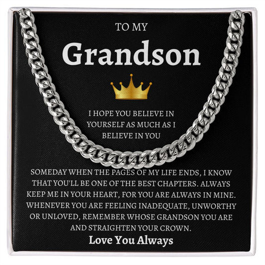 To My Grandson | Cuban Linked Chain