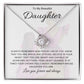 To My Beautiful Daughter | Love Knot Necklace