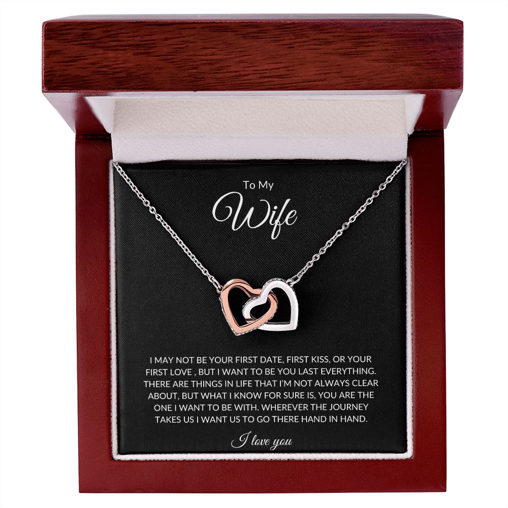 To My Wife | Interlocking Hearts Necklace