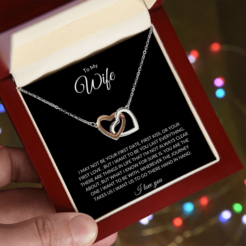 To My Wife | Interlocking Hearts Necklace