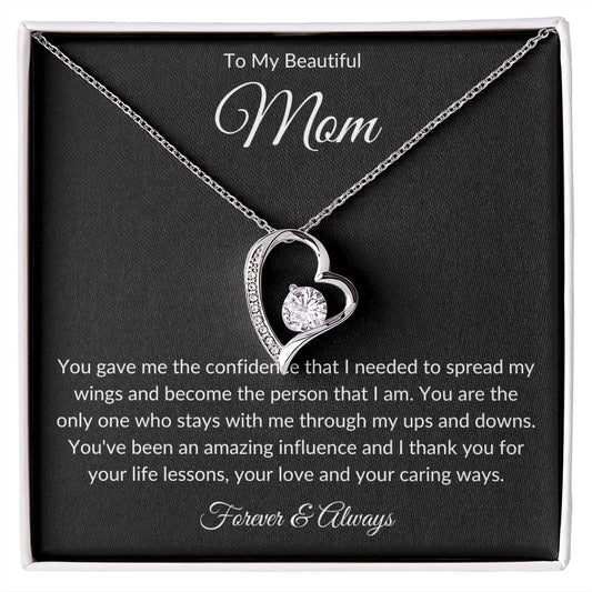 To My Beautiful Mom | Forever Love Necklace